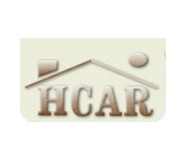 the hcar logo on a white background