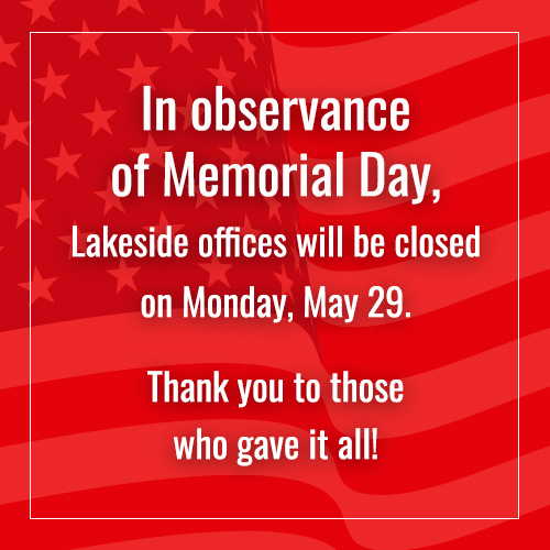 Closed for Memorial Day 2023