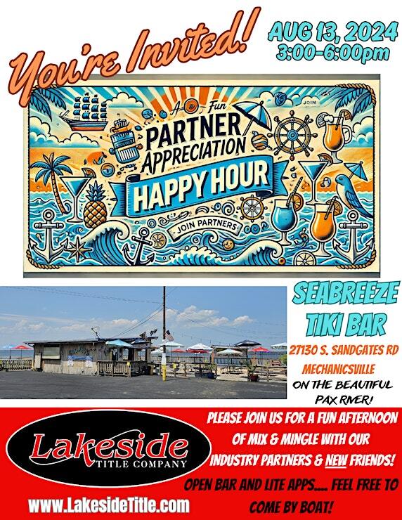 a flyer for a happy hour party