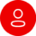icon-user a red circle with the letter g in it